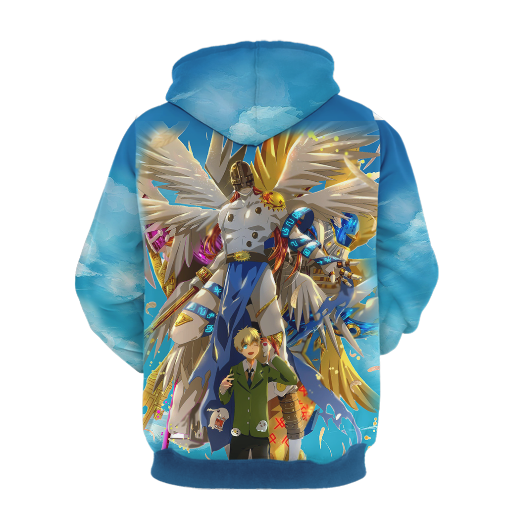 Digimon Takaishi Takeru And Angemon Unisex 3D T-shirt
