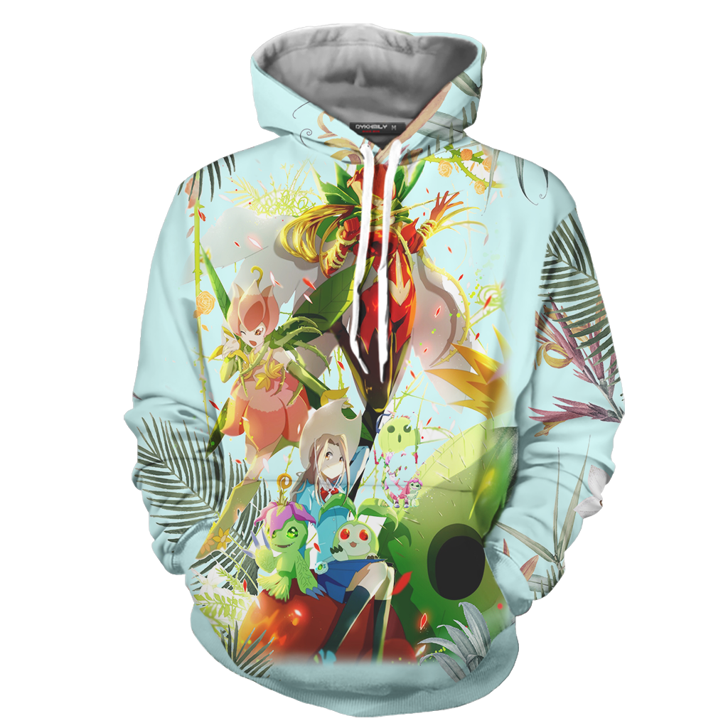 Digimon Palmon Evolution Line Unisex 3D T-shirt