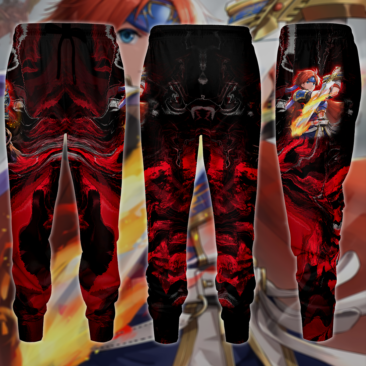 Fire Emblem Roy Video Game 3D All Over Print T-shirt Tank Top Zip Hoodie Pullover Hoodie Hawaiian Shirt Beach Shorts Jogger Joggers S
