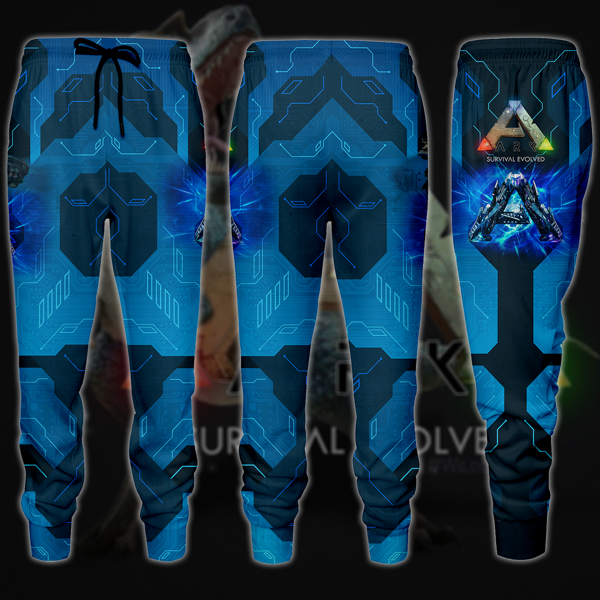 ARK: Survival Evolved Video Game 3D All Over Printed T-shirt Tank Top Zip Hoodie Pullover Hoodie Hawaiian Shirt Beach Shorts Jogger Joggers S