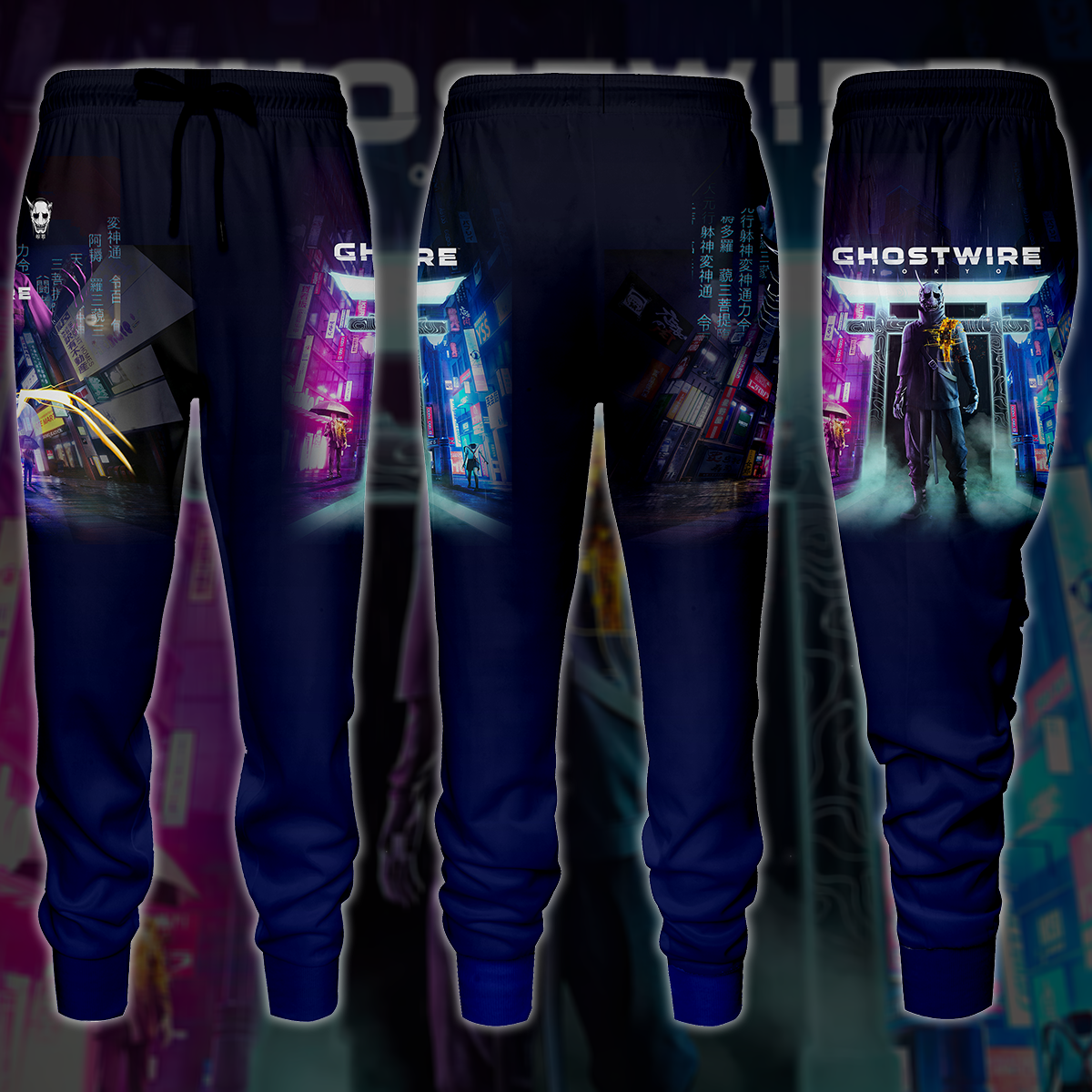 Ghostwire Tokyo Video Game 3D All Over Printed T-shirt Tank Top Zip Hoodie Pullover Hoodie Hawaiian Shirt Beach Shorts Jogger Joggers S