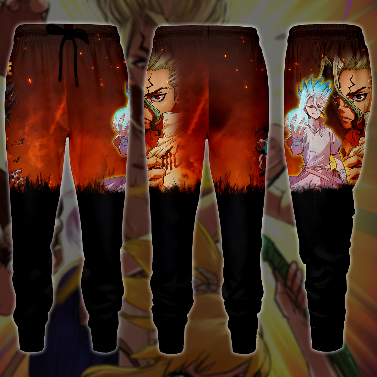 Dr. Stone Anime Manga 3D All Over Print T-shirt Tank Top Zip Hoodie Pullover Hoodie Hawaiian Shirt Beach Shorts Jogger Joggers S