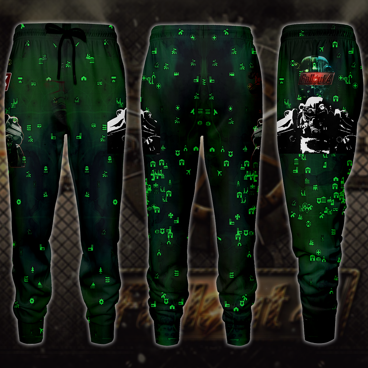 Fallout 4 Video Game 3D All Over Print T-shirt Tank Top Zip Hoodie Pullover Hoodie Hawaiian Shirt Beach Shorts Jogger Joggers S