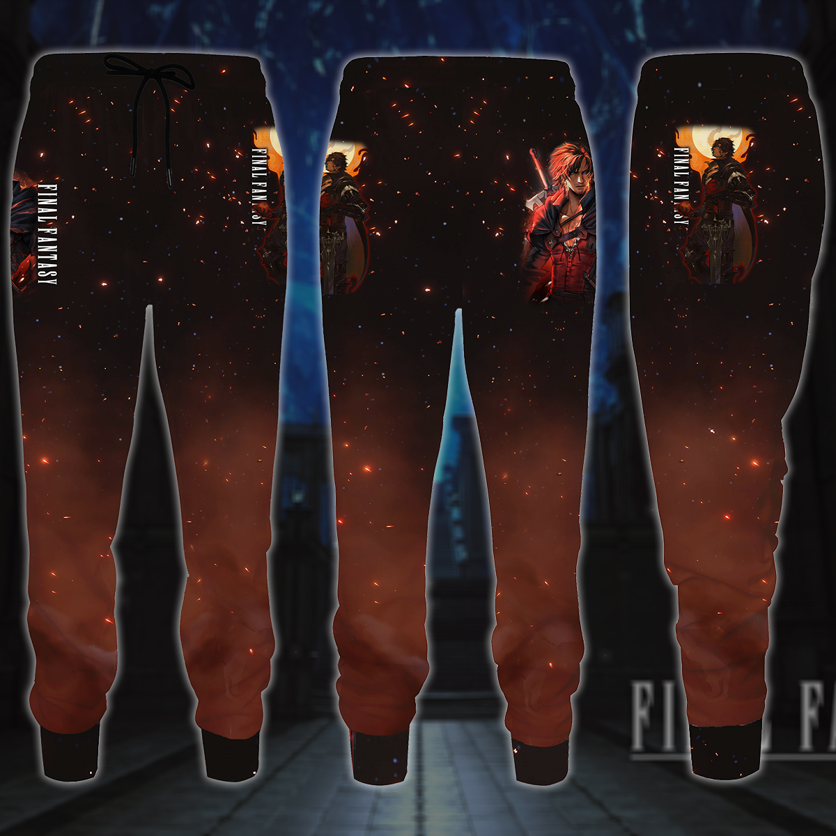 Final Fantasy XVI Video Game All-Over T-shirt Hoodie Tank Top Hawaiian Shirt Beach Shorts Joggers Joggers S