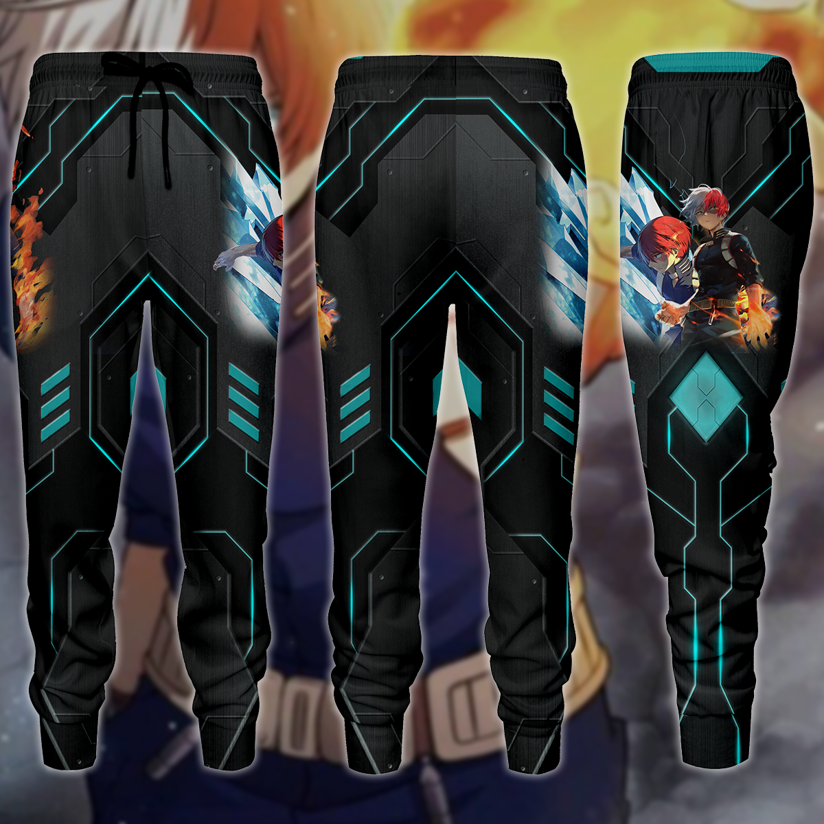 My Hero Academia Todoroki Shoto 3D All Over Print T-shirt Tank Top Zip Hoodie Pullover Hoodie Hawaiian Shirt Beach Shorts Jogger Joggers S