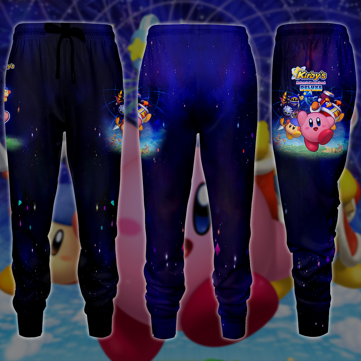 Kirby's Return to Dream Land Deluxe Video Game 3D All Over Printed T-shirt Tank Top Zip Hoodie Pullover Hoodie Hawaiian Shirt Beach Shorts Jogger Joggers S