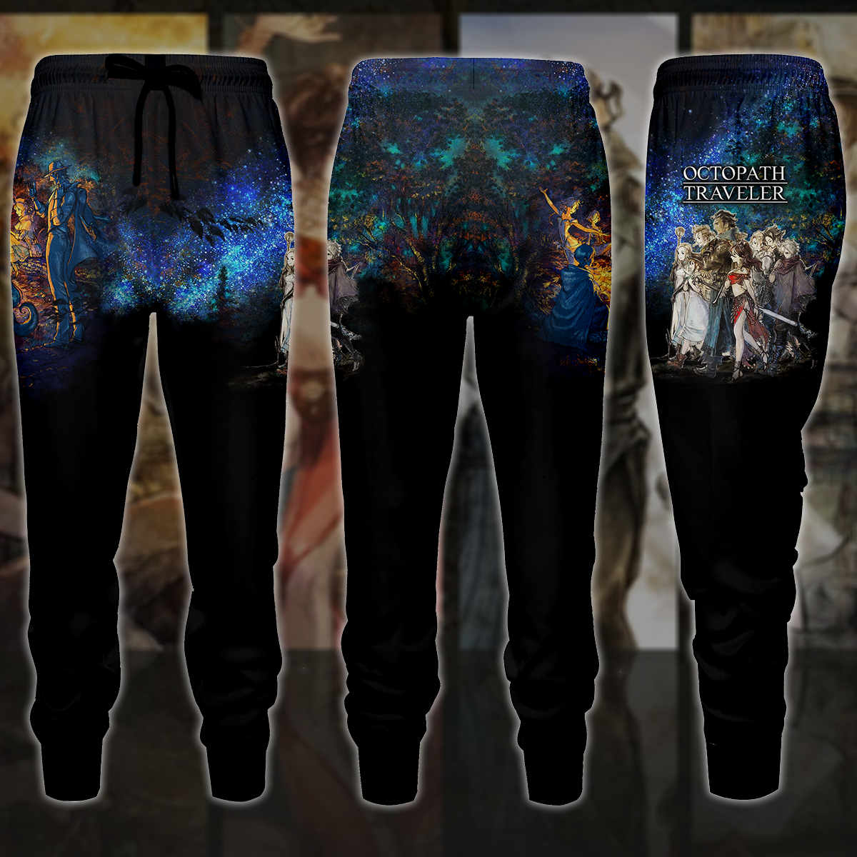 Octopath Traveler II Video Game 3D All Over Printed T-shirt Tank Top Zip Hoodie Pullover Hoodie Hawaiian Shirt Beach Shorts Jogger Joggers S