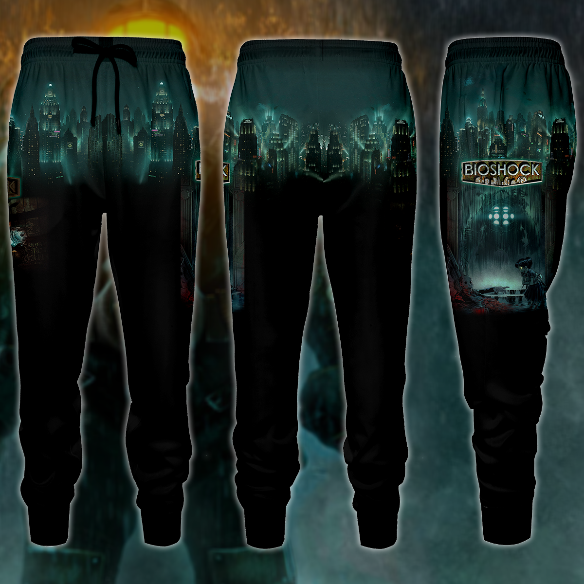 Bioshock Video Game 3D All Over Print T-shirt Tank Top Zip Hoodie Pullover Hoodie Hawaiian Shirt Beach Shorts Jogger Joggers S