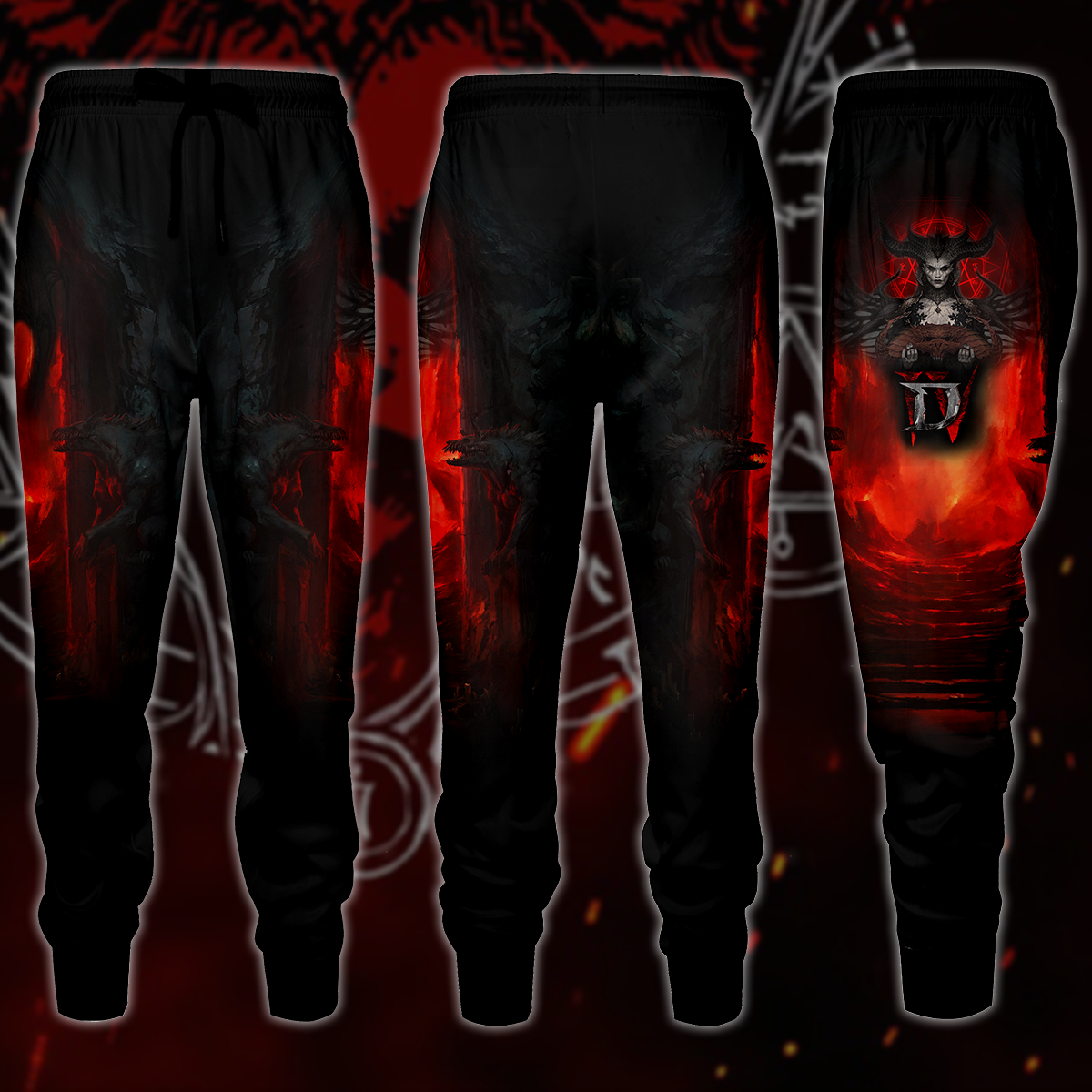 Diablo IV Video Game 3D All Over Printed T-shirt Tank Top Zip Hoodie Pullover Hoodie Hawaiian Shirt Beach Shorts Jogger Joggers S