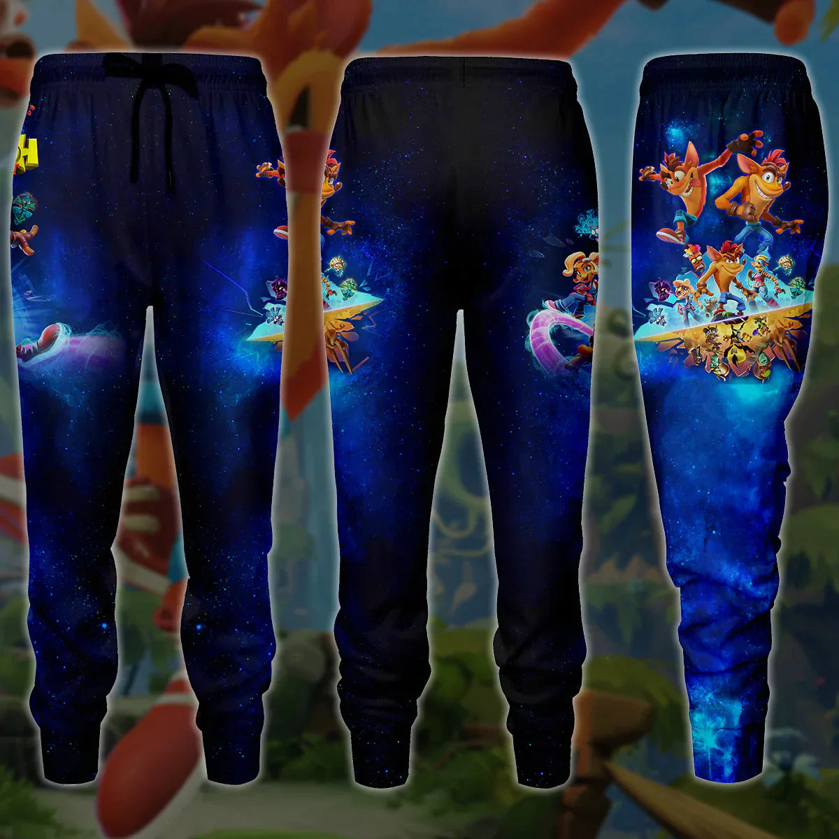 Crash Bandicoot Video Game 3D All Over Print T-shirt Tank Top Zip Hoodie Pullover Hoodie Hawaiian Shirt Beach Shorts Jogger Joggers S