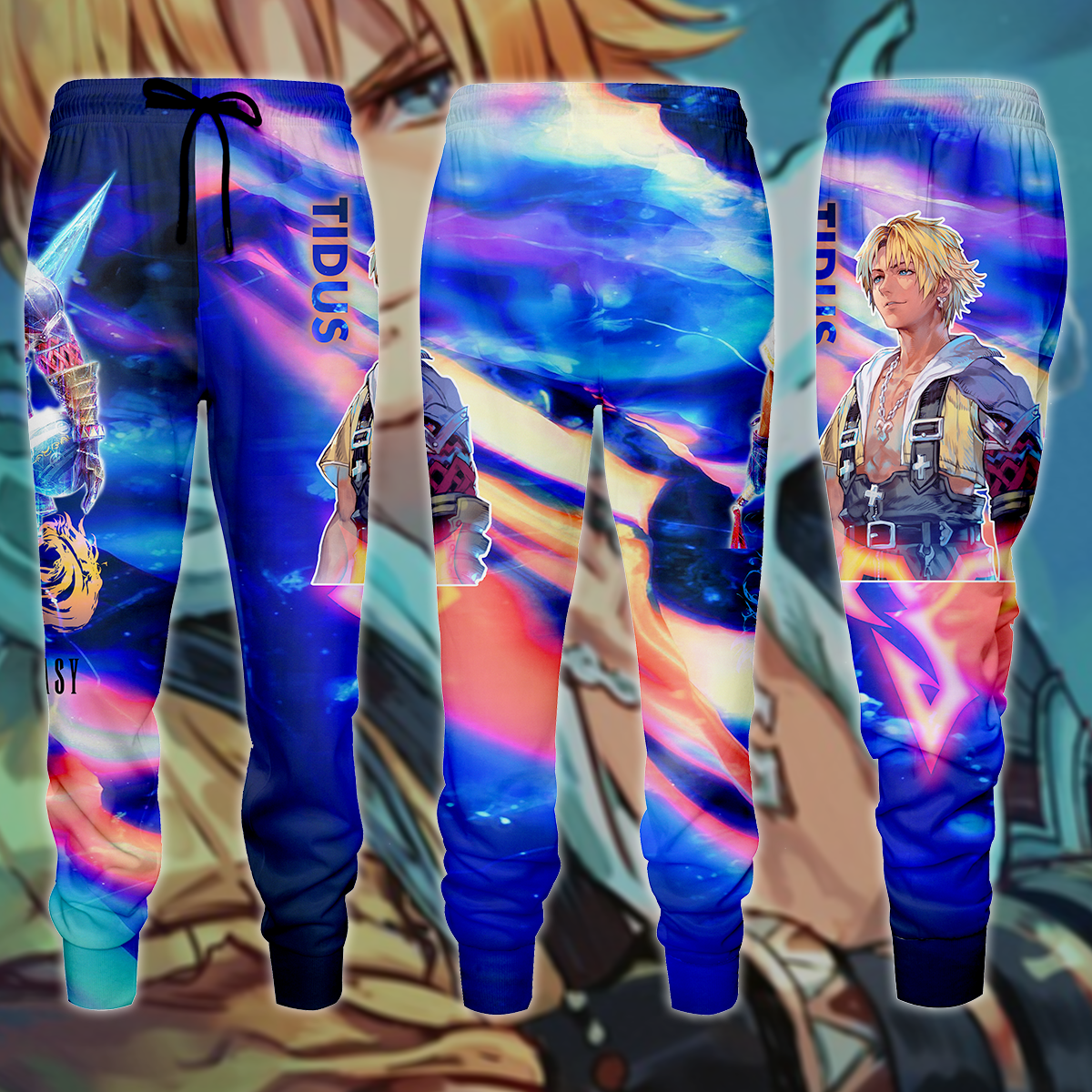 Final Fantasy X - Tidus 3D All Over Print T-shirt Tank Top Zip Hoodie Pullover Hoodie Hawaiian Shirt Beach Shorts Jogger Joggers S