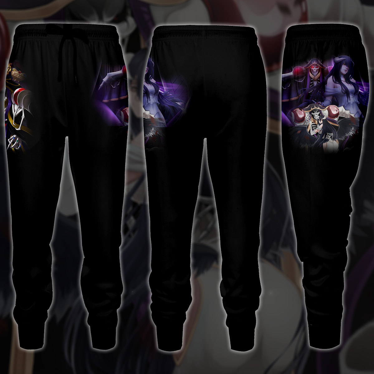 Overlord Ainz Ooal Gown and Albedo Anime Manga 3D All Over Print T-shirt Tank Top Zip Hoodie Pullover Hoodie Hawaiian Shirt Beach Shorts Jogger Joggers S