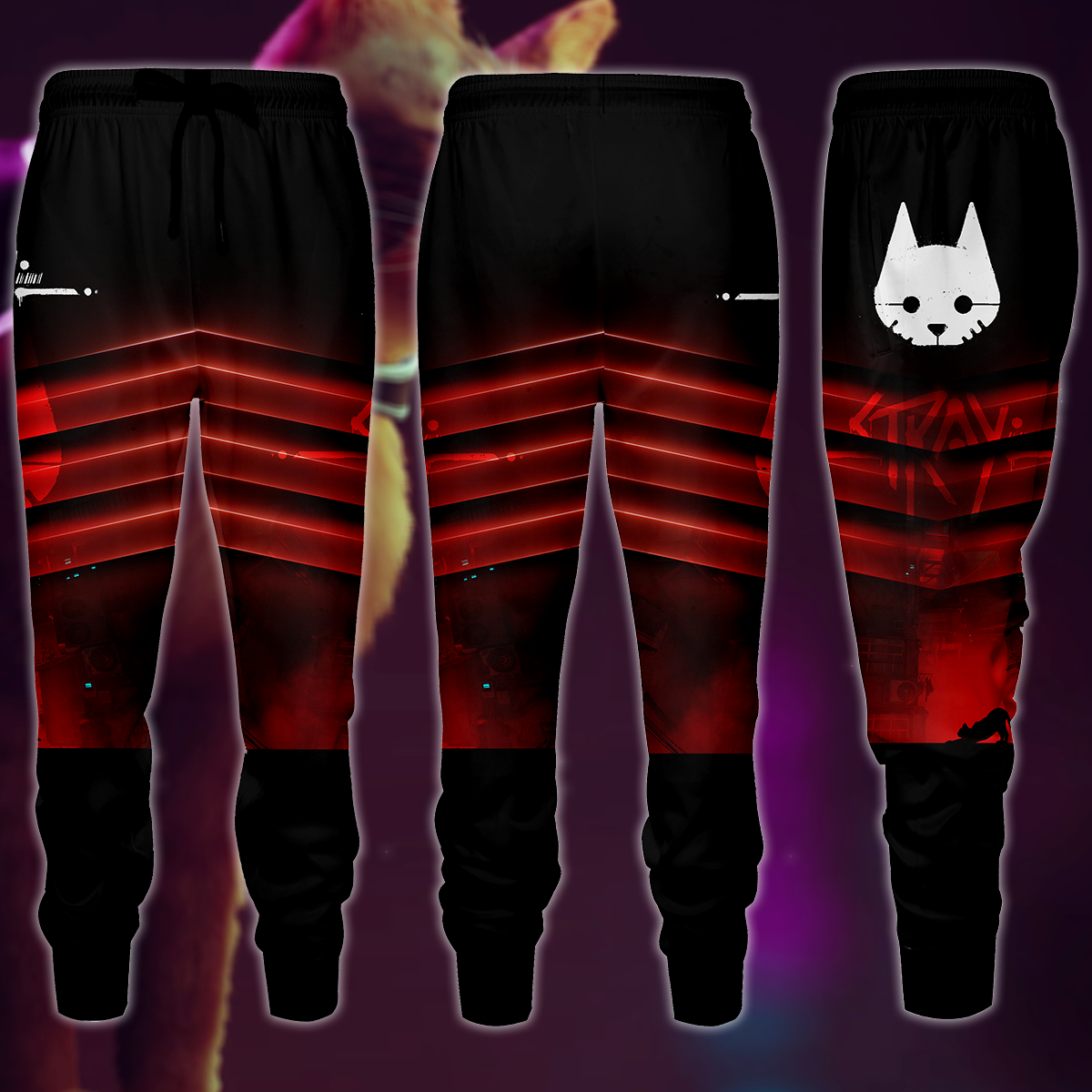 Stray Video Game 3D All Over Print T-shirt Tank Top Zip Hoodie Pullover Hoodie Hawaiian Shirt Beach Shorts Jogger Joggers S