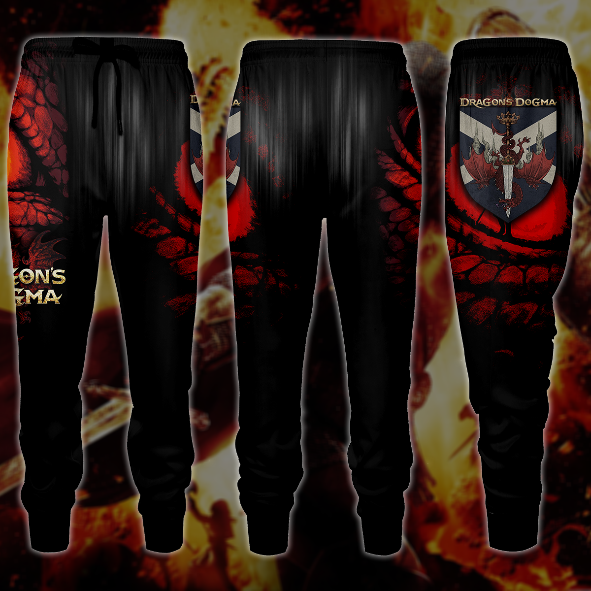 Dragon's Dogma Video Game 3D All Over Printed T-shirt Tank Top Zip Hoodie Pullover Hoodie Hawaiian Shirt Beach Shorts Jogger Joggers S