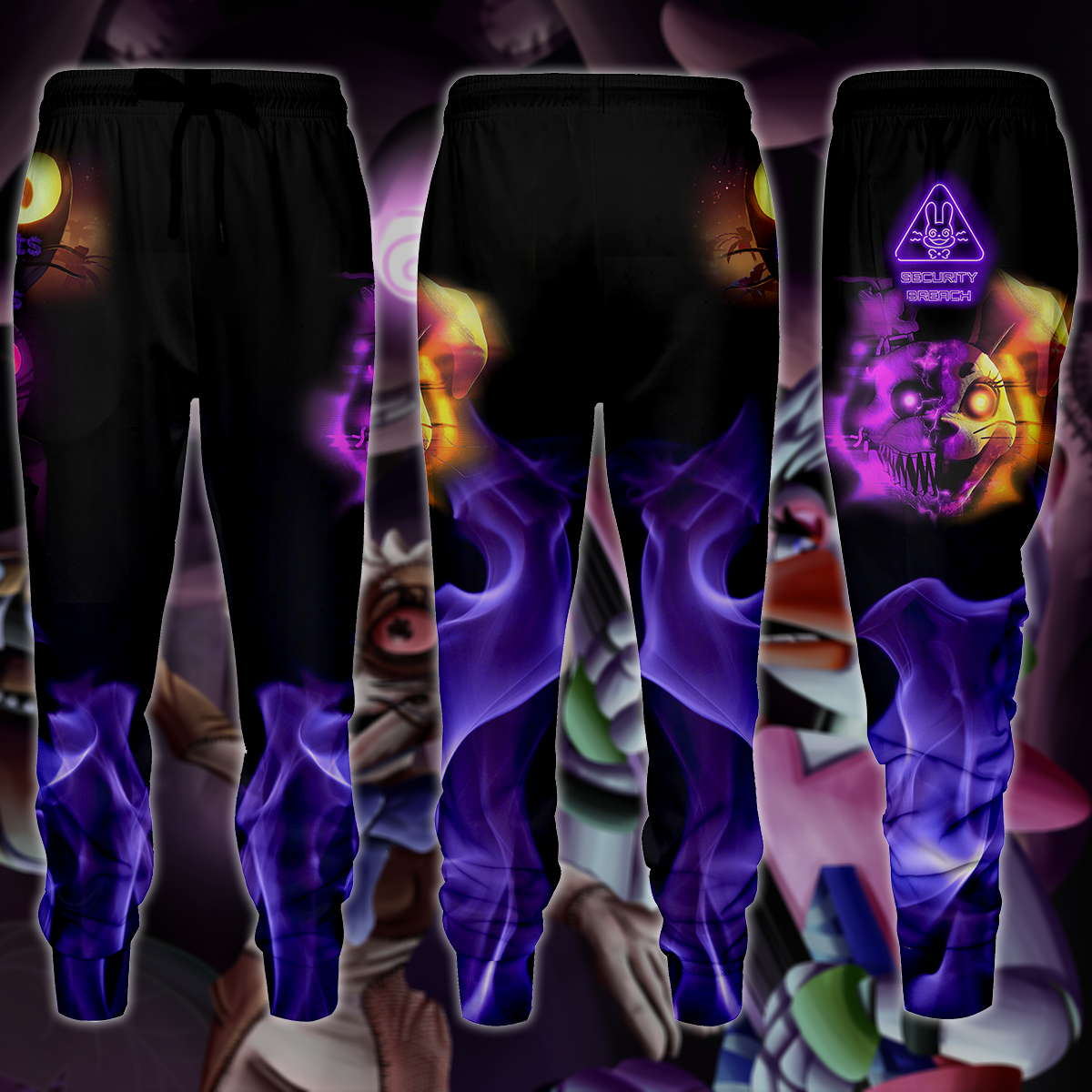 Five Nights at Freddy's: Security Breach Video Game 3D All Over Print T-shirt Tank Top Zip Hoodie Pullover Hoodie Hawaiian Shirt Beach Shorts Jogger Joggers S
