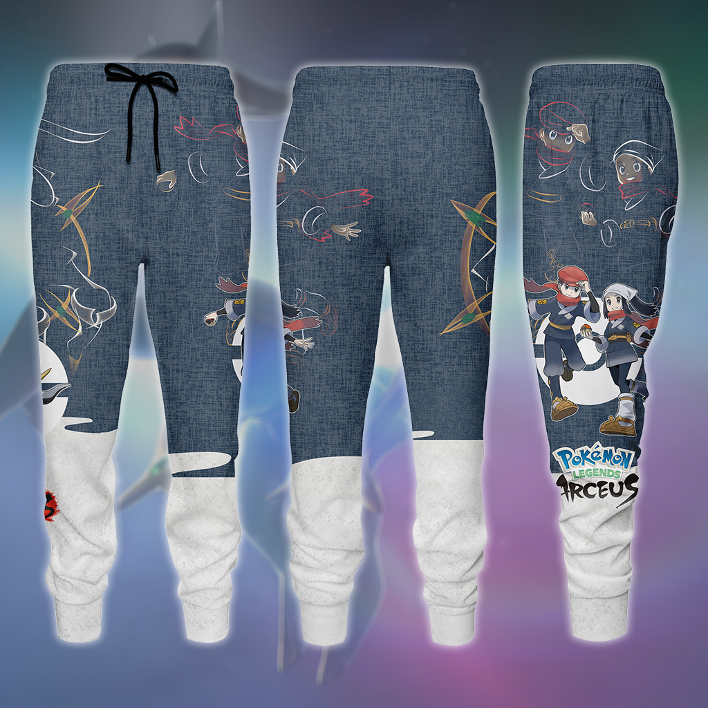 Pokémon Legends: Arceus 3D All Over Print T-shirt Tank Top Zip Hoodie Pullover Hoodie Hawaiian Shirt Beach Shorts Jogger Joggers S