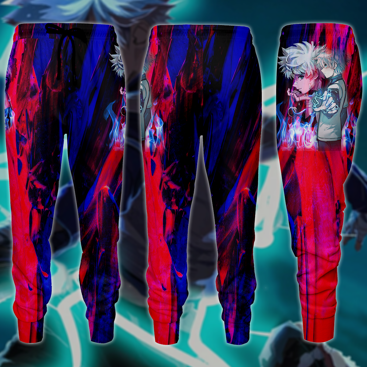 Hunter x Hunter Killua 3D All Over Print T-shirt Tank Top Zip Hoodie Pullover Hoodie Hawaiian Shirt Beach Shorts Jogger Joggers S
