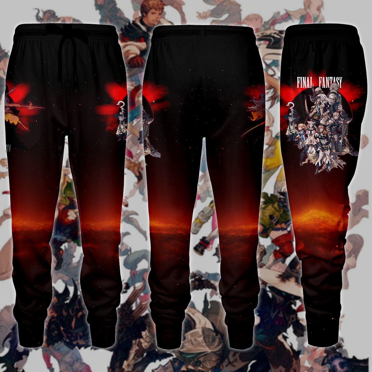 Final Fantasy XIV Video Game 3D All Over Print T-shirt Tank Top Zip Hoodie Pullover Hoodie Hawaiian Shirt Beach Shorts Jogger Joggers S