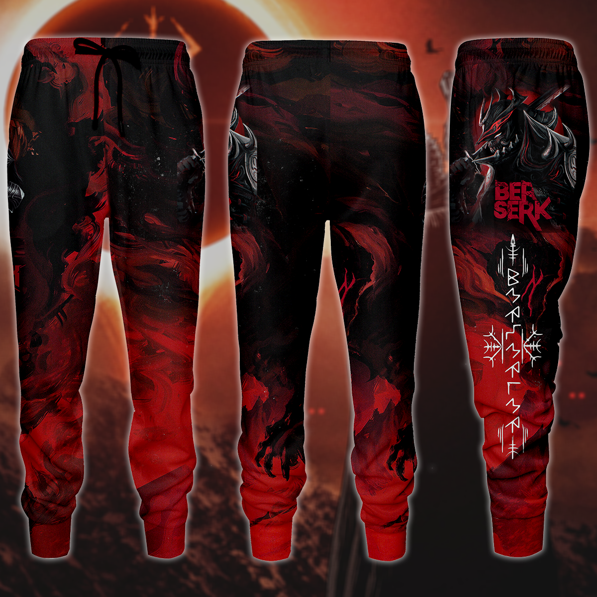 Berserk 3D All Over Print T-shirt Tank Top Zip Hoodie Pullover Hoodie Hawaiian Shirt Beach Shorts Jogger Joggers S