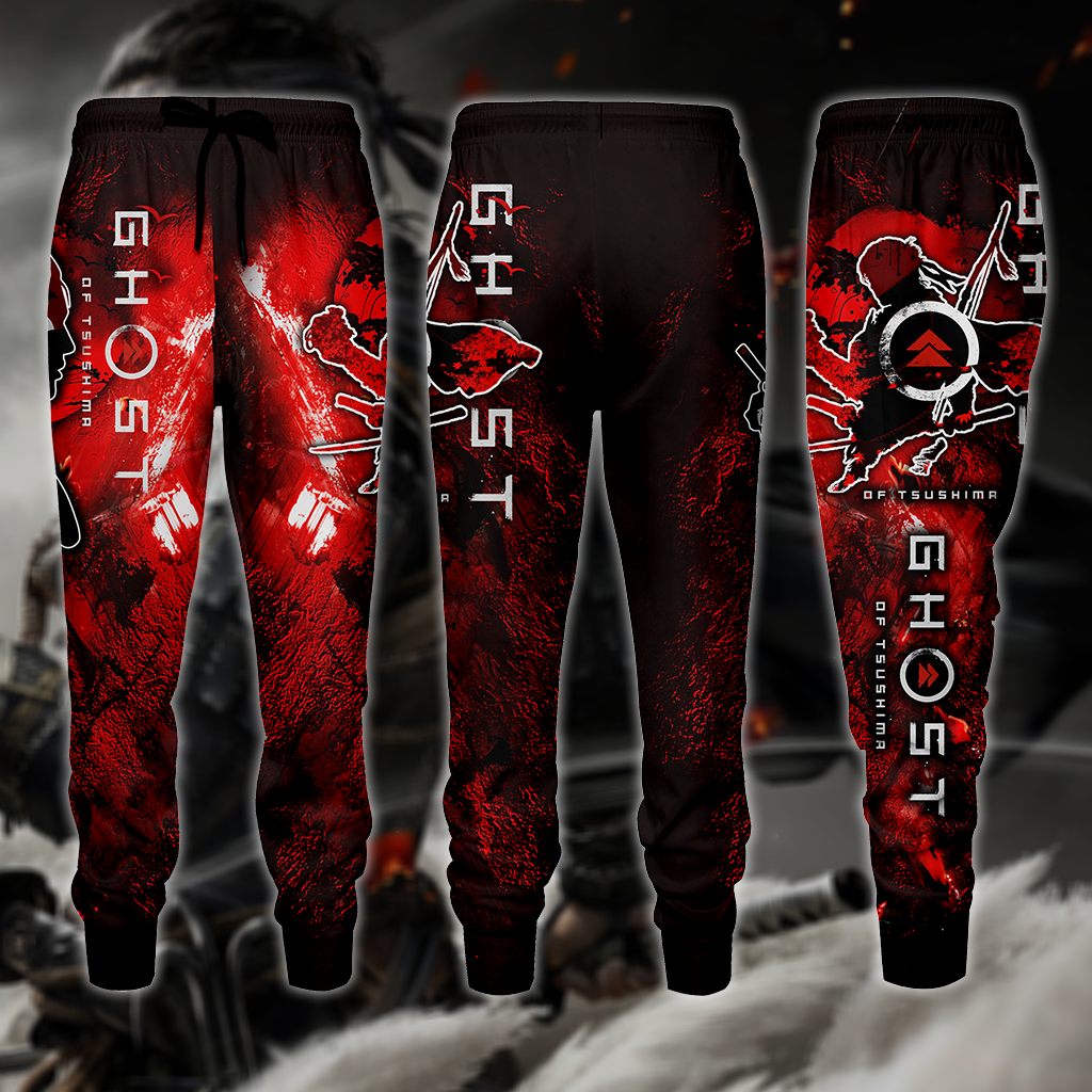 Ghost of Tsushima 3D All Over Print T-shirt Tank Top Zip Hoodie Pullover Hoodie Hawaiian Shirt Beach Shorts Jogger Joggers S