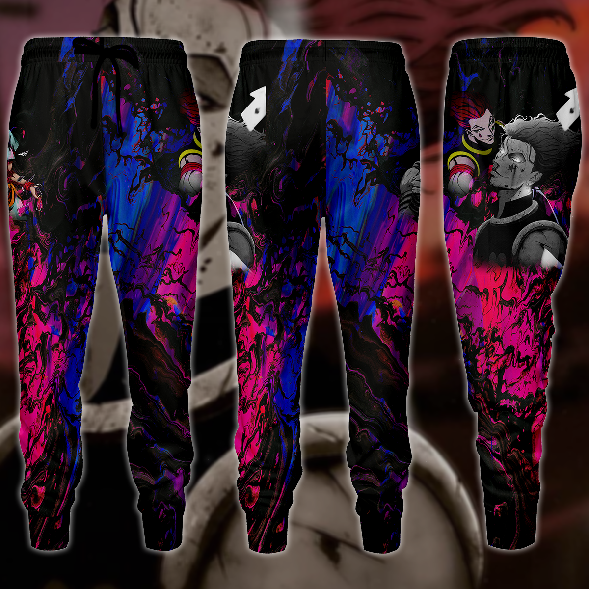 Hunter x Hunter Hisoka 3D All Over Print T-shirt Tank Top Zip Hoodie Pullover Hoodie Hawaiian Shirt Beach Shorts Jogger Joggers S