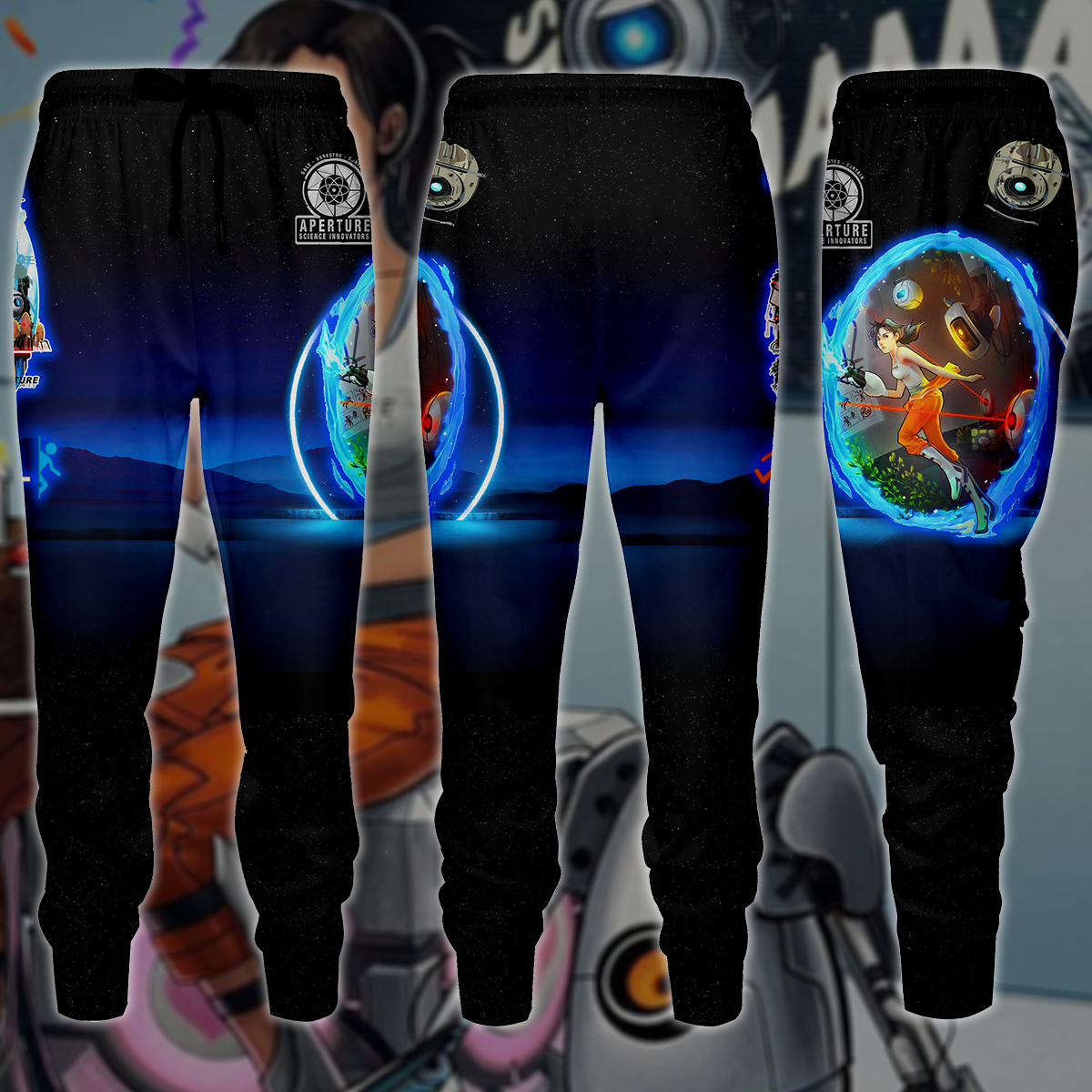 Portal Video Game 3D All Over Printed T-shirt Tank Top Zip Hoodie Pullover Hoodie Hawaiian Shirt Beach Shorts Jogger Joggers S