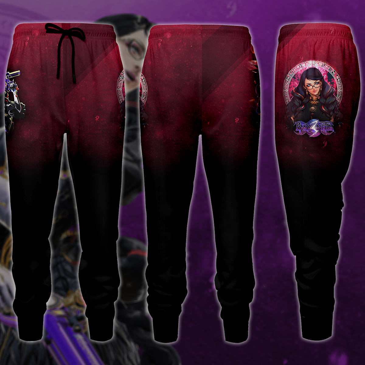 Bayonetta Video Game 3D All Over Print T-shirt Tank Top Zip Hoodie Pullover Hoodie Hawaiian Shirt Beach Shorts Jogger Joggers S