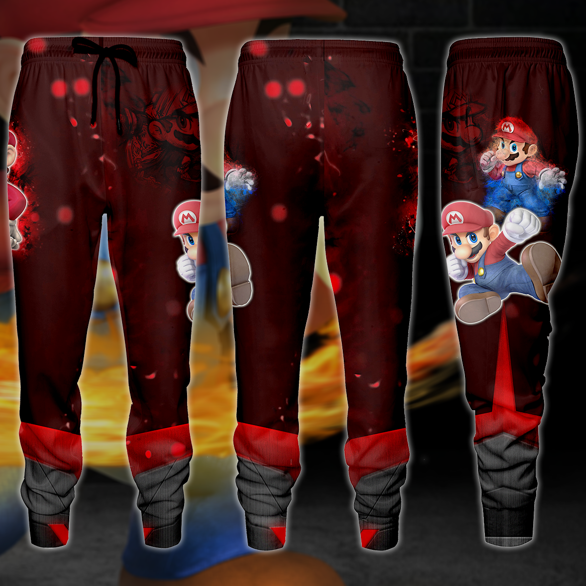 Super Mario Video Game 3D All Over Print T-shirt Tank Top Zip Hoodie Pullover Hoodie Hawaiian Shirt Beach Shorts Jogger Joggers S