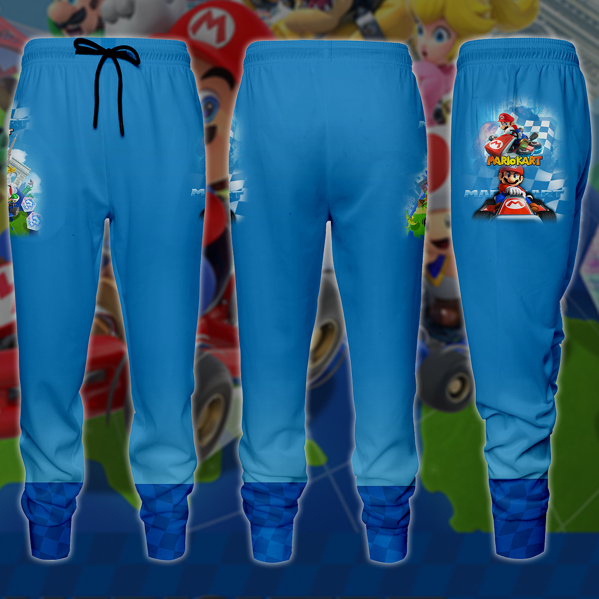 Mario Kart Video Game 3D All Over Printed T-shirt Tank Top Zip Hoodie Pullover Hoodie Hawaiian Shirt Beach Shorts Jogger Joggers S
