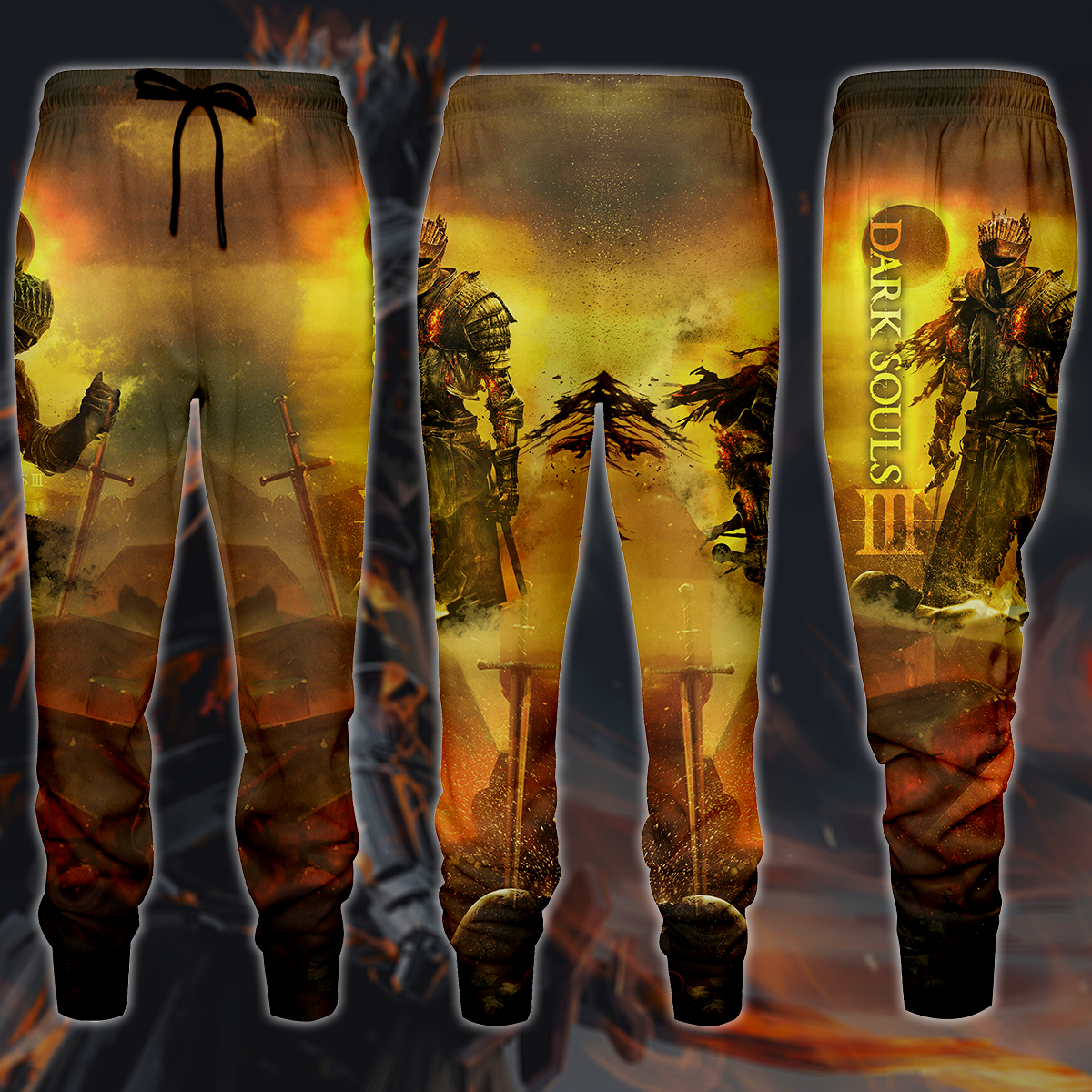 Dark Souls 3 Video Game 3D All Over Printed T-shirt Tank Top Zip Hoodie Pullover Hoodie Hawaiian Shirt Beach Shorts Jogger Joggers S