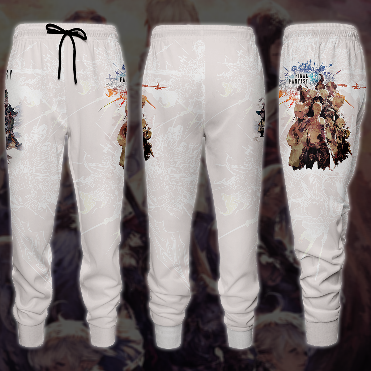 Final Fantasy XIV Video Game 3D All Over Print T-shirt Tank Top Zip Hoodie Pullover Hoodie Hawaiian Shirt Beach Shorts Jogger Joggers S