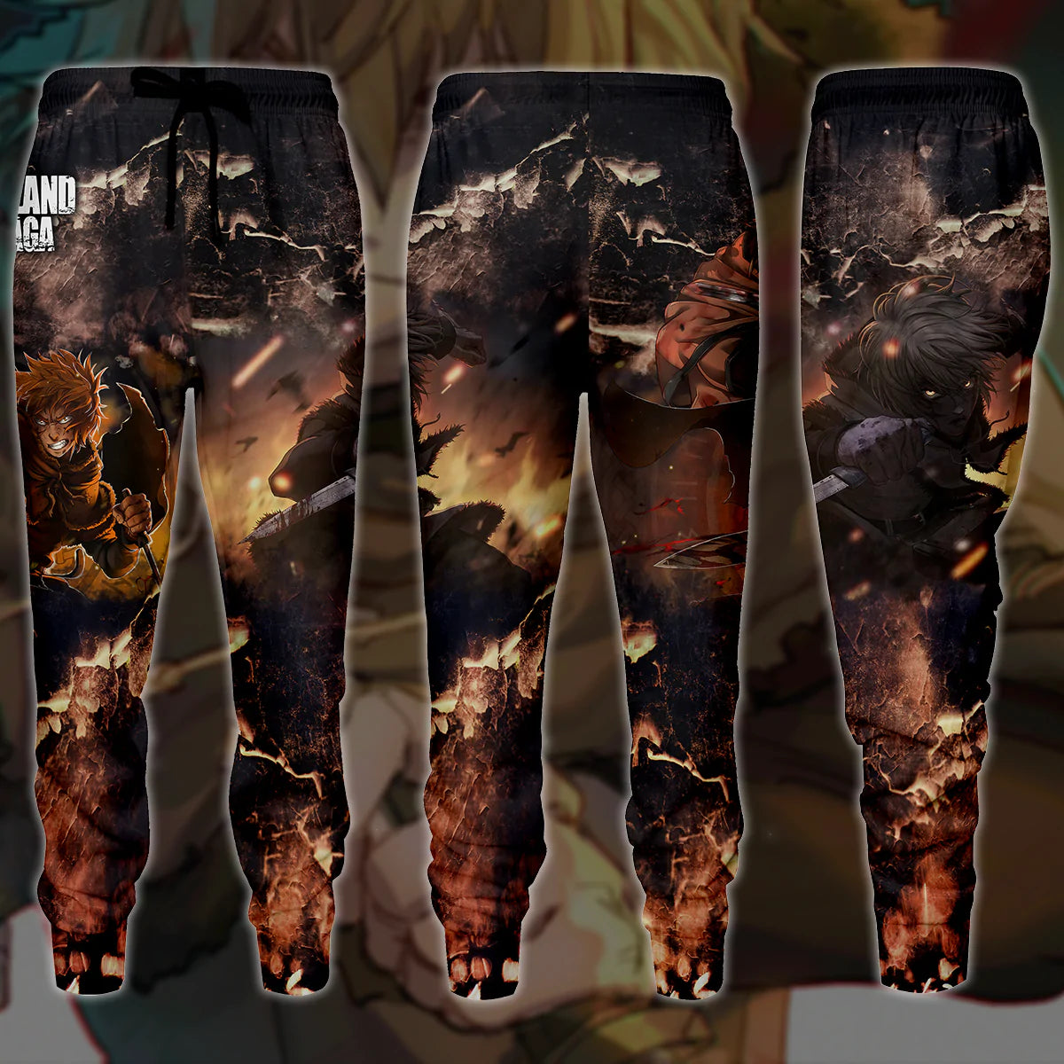 Vinland Saga Anime Manga 3D All Over Print T-shirt Tank Top Zip Hoodie Pullover Hoodie Hawaiian Shirt Beach Shorts Jogger Joggers S