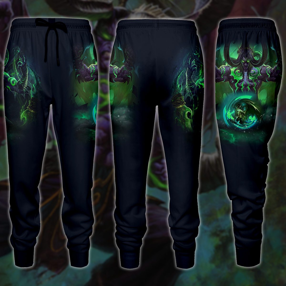 World Of Warcraft Illidan Stormrage Video Game 3D All Over Print T-shirt Tank Top Zip Hoodie Pullover Hoodie Hawaiian Shirt Beach Shorts Jogger Joggers S