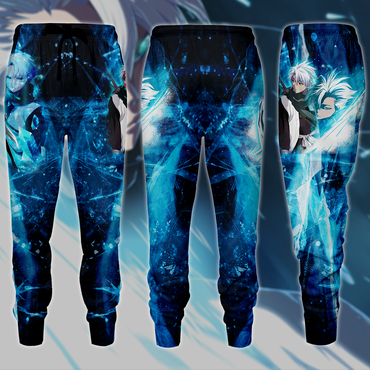 Bleach Toshiro Hitsugaya Anime Manga 3D All Over Print T-shirt Tank Top Zip Hoodie Pullover Hoodie Hawaiian Shirt Beach Shorts Jogger Joggers S