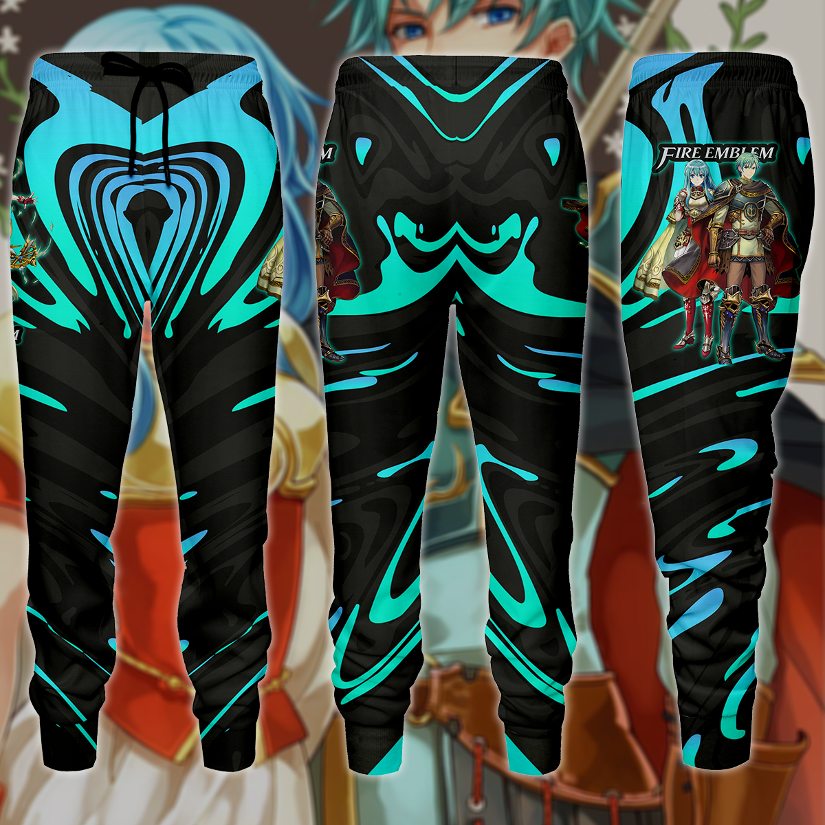 Fire Emblem Ephraim & Eirika Video Game 3D All Over Print T-shirt Tank Top Zip Hoodie Pullover Hoodie Hawaiian Shirt Beach Shorts Jogger Joggers S