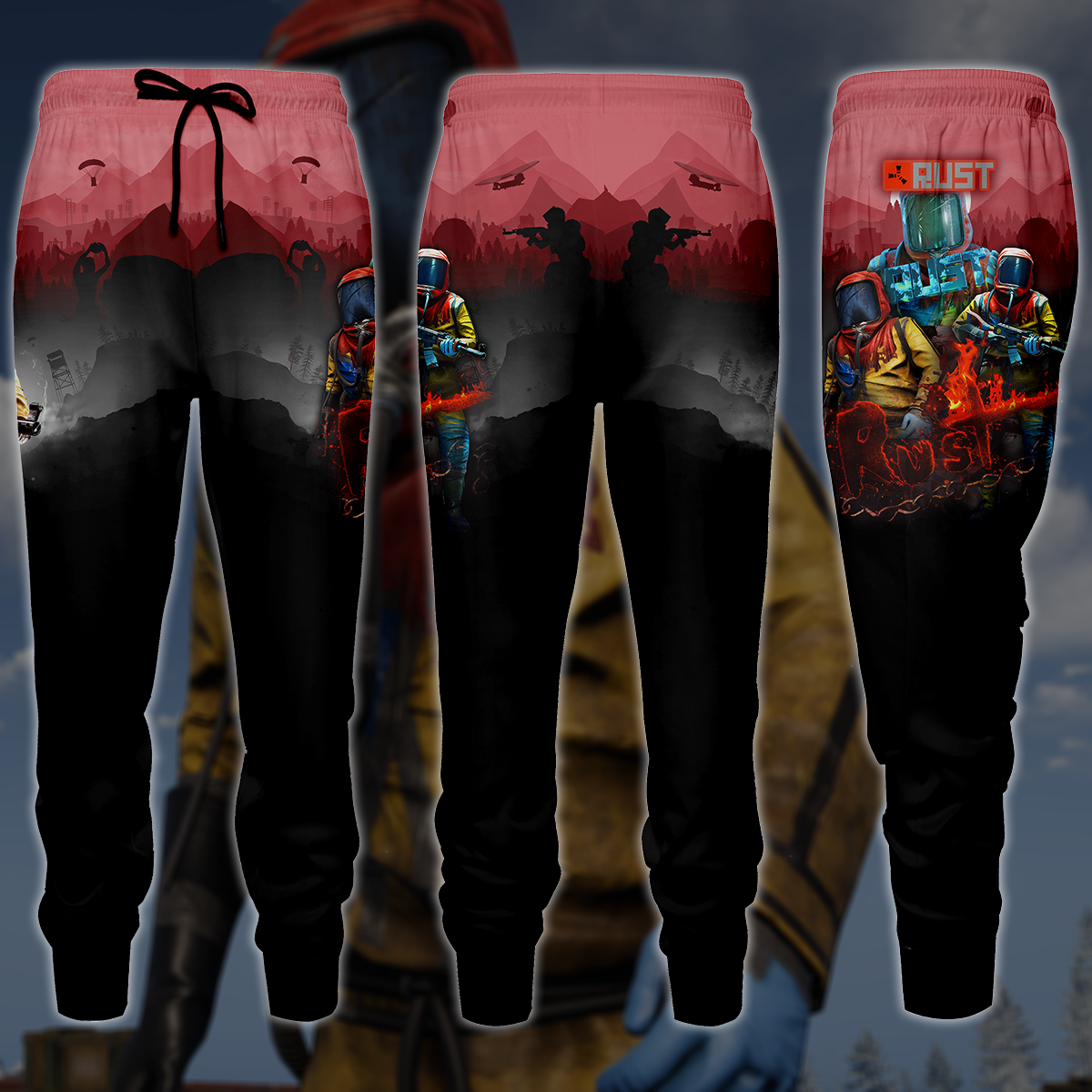 Rust Video Game 3D All Over Printed T-shirt Tank Top Zip Hoodie Pullover Hoodie Hawaiian Shirt Beach Shorts Jogger Joggers S