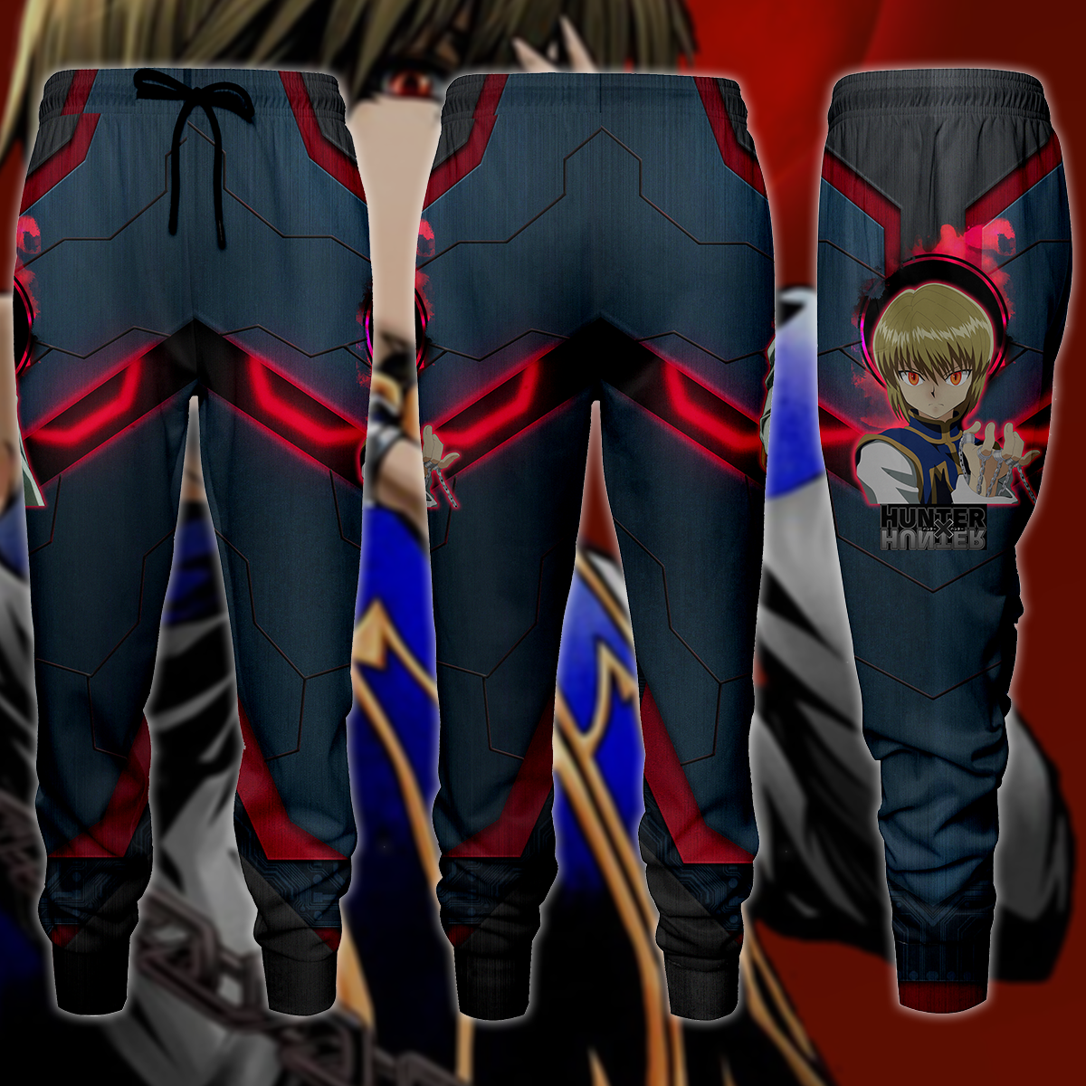 Hunter x Hunber Kurapika 3D All Over Print T-shirt Tank Top Zip Hoodie Pullover Hoodie Hawaiian Shirt Beach Shorts Jogger Joggers S