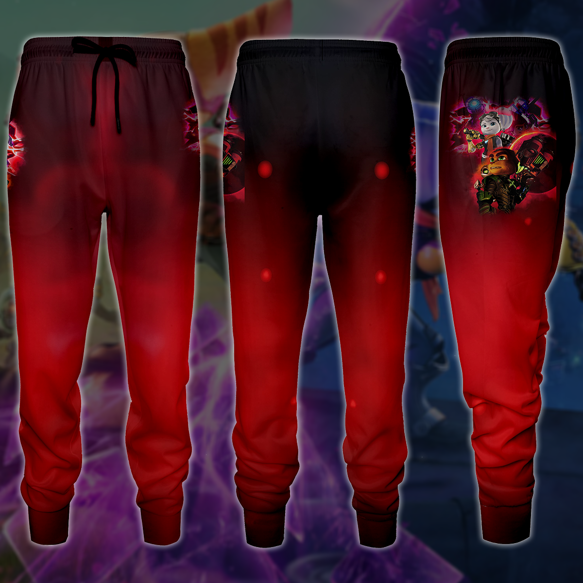 Ratchet & Clank: Rift Apart Video Game 3D All Over Printed T-shirt Tank Top Zip Hoodie Pullover Hoodie Hawaiian Shirt Beach Shorts Jogger Joggers S