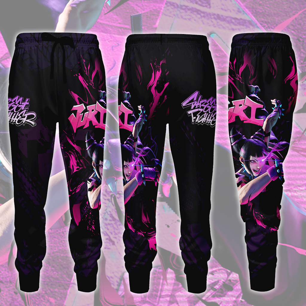 Street Fighter 6 Juri Video Game All Over Printed T-shirt Tank Top Zip Hoodie Pullover Hoodie Hawaiian Shirt Beach Shorts Joggers Joggers S