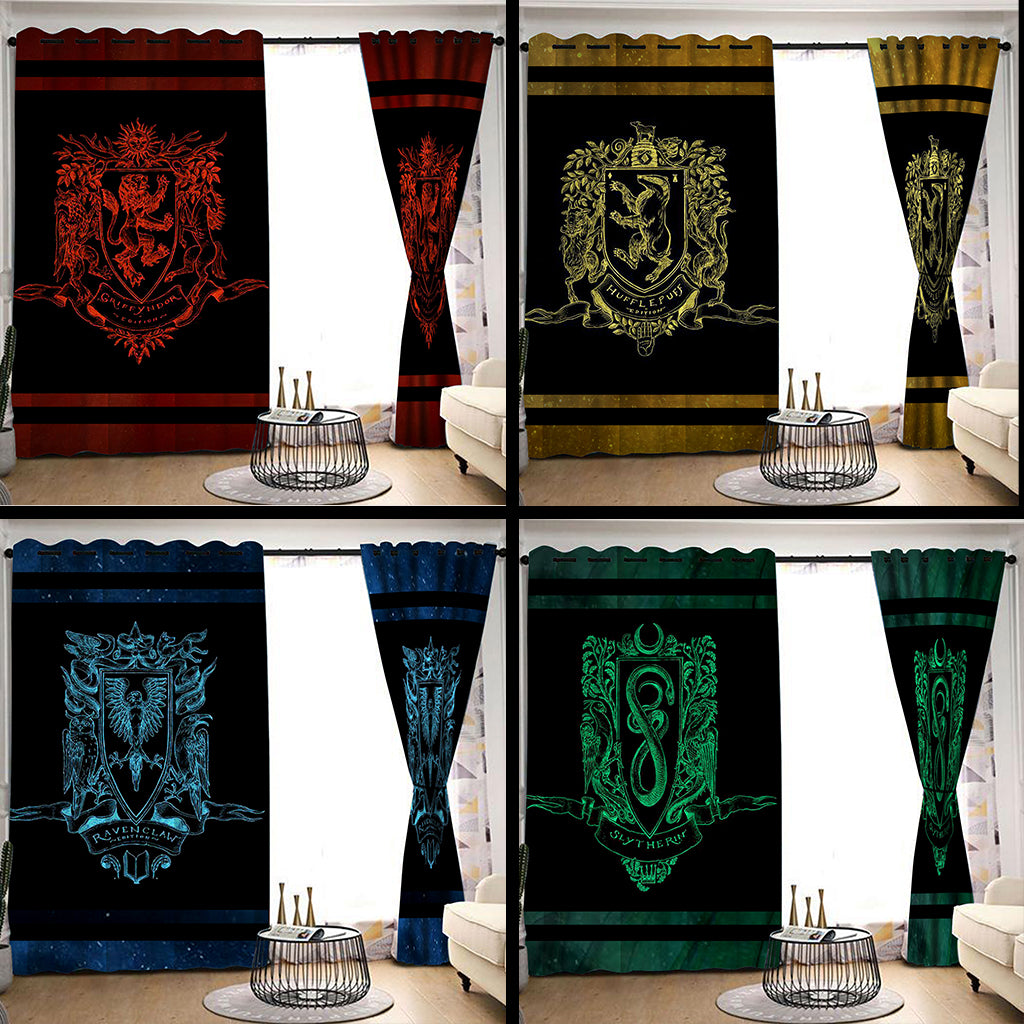 Loyal Like A Hufflepuff Harry Potter Window Curtain