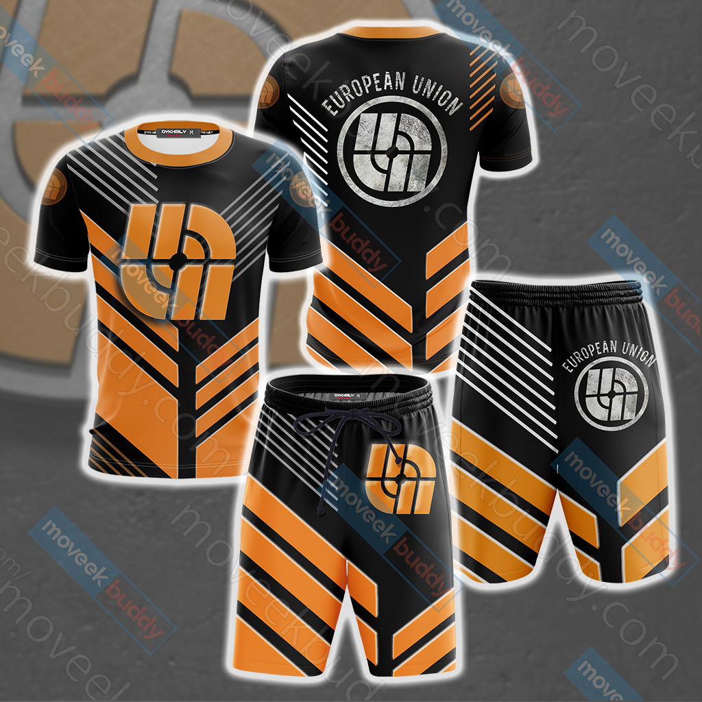 Battlefield 2142 European Union Beach Shorts
