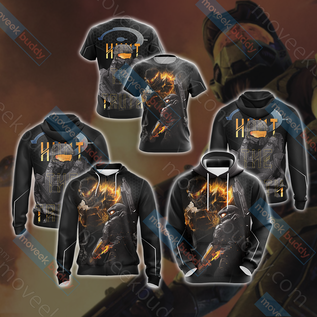 Halo Hunt The Truth Unisex 3D T-shirt