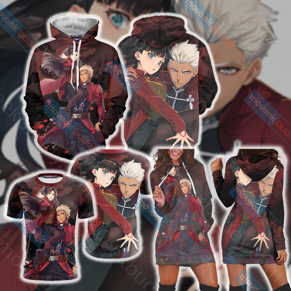 Fate/ Stay Night - Blade And Fate Rin 3D Hoodie Dress