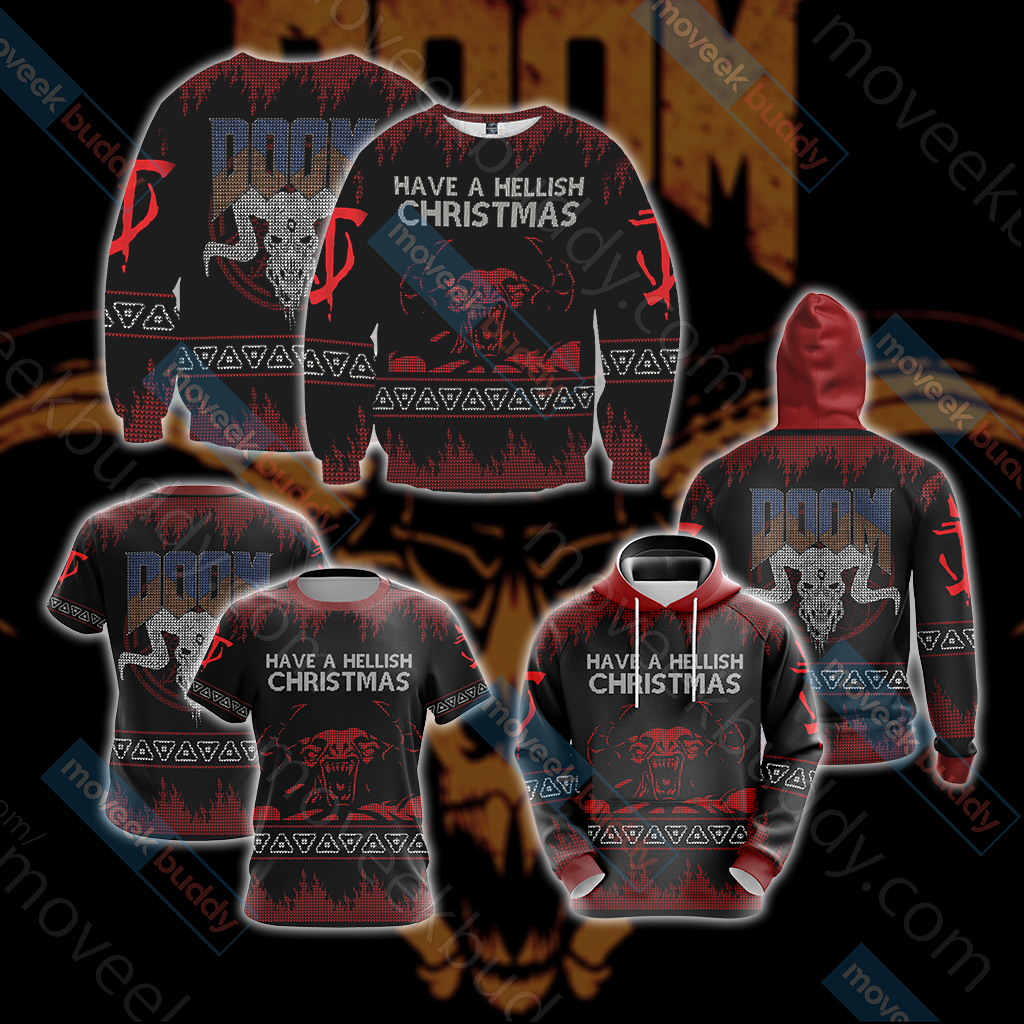 Doom Knitting Style Unisex 3D Sweater