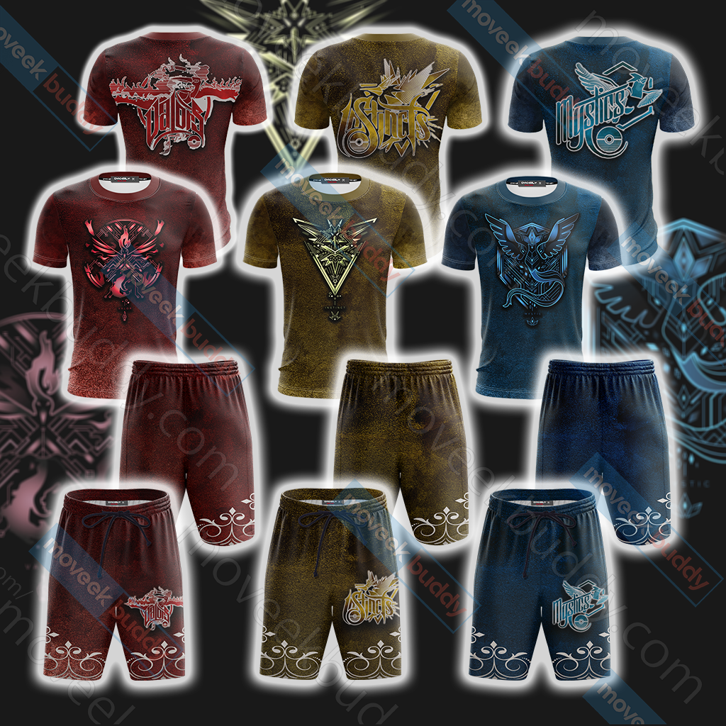 Pokemon Go - House Valor The Flame In the Night New Beach Shorts