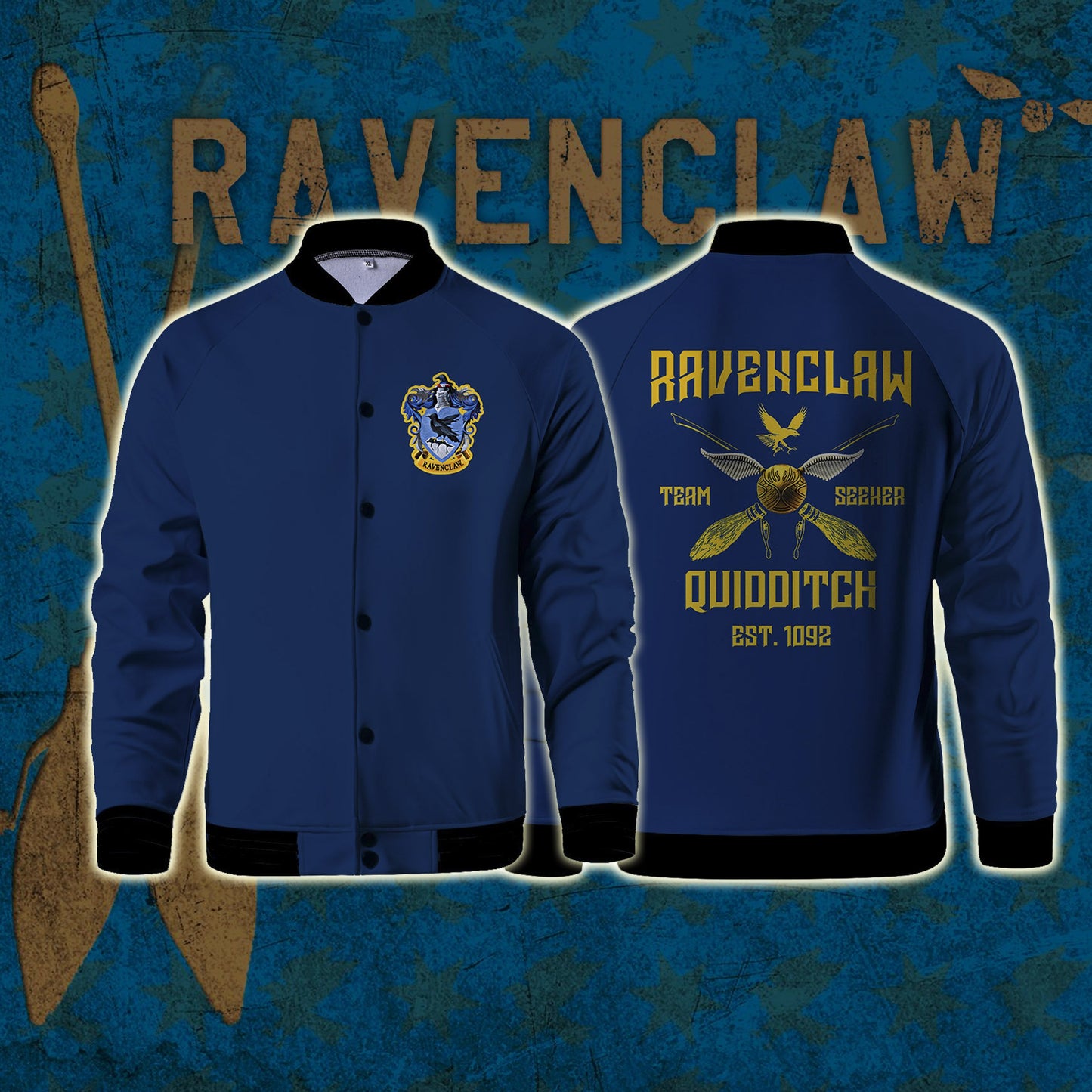 Ravenclaw Quidditch Team Harry Potter Baseball Jacket US/EU XXS (ASIAN S)