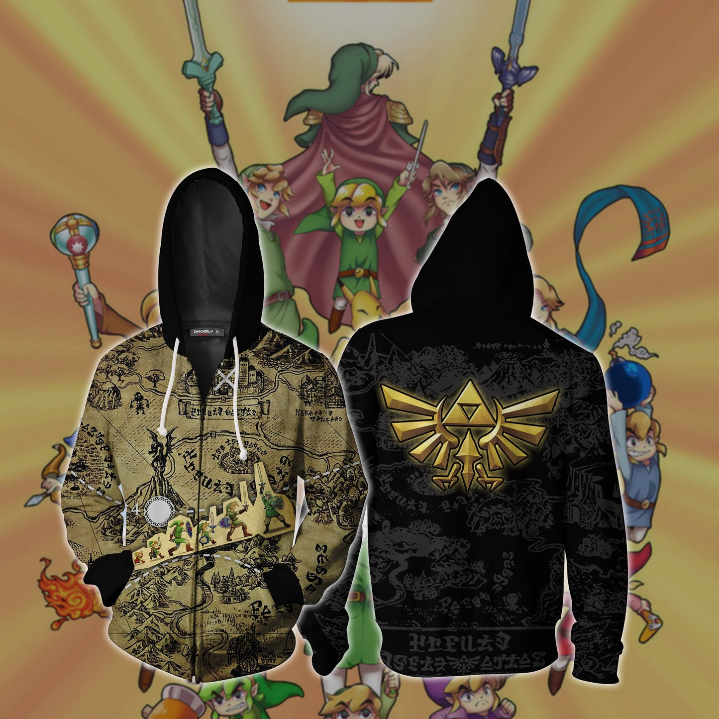The Legend Of Zelda Zip Up Hoodie XS