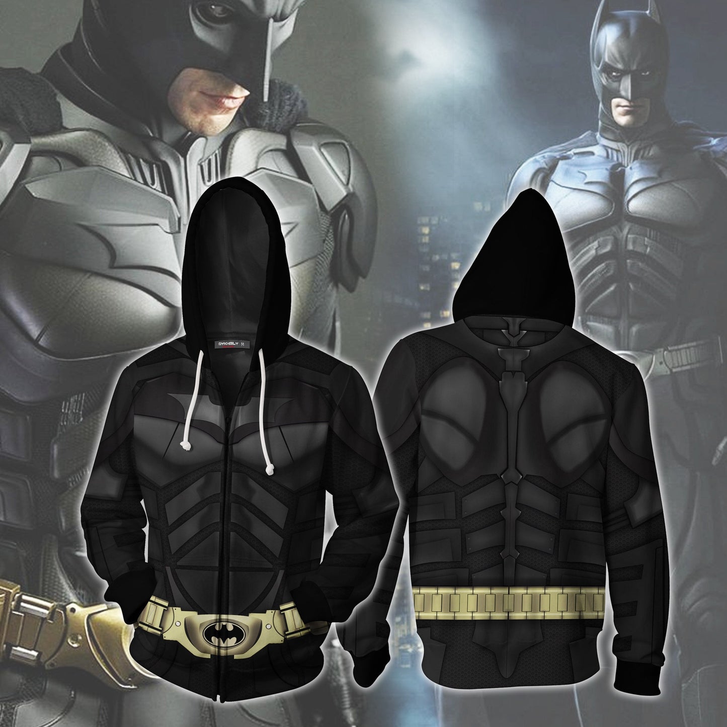 Batman Cosplay Unisex 3D T-shirt Zip Hoodie XS