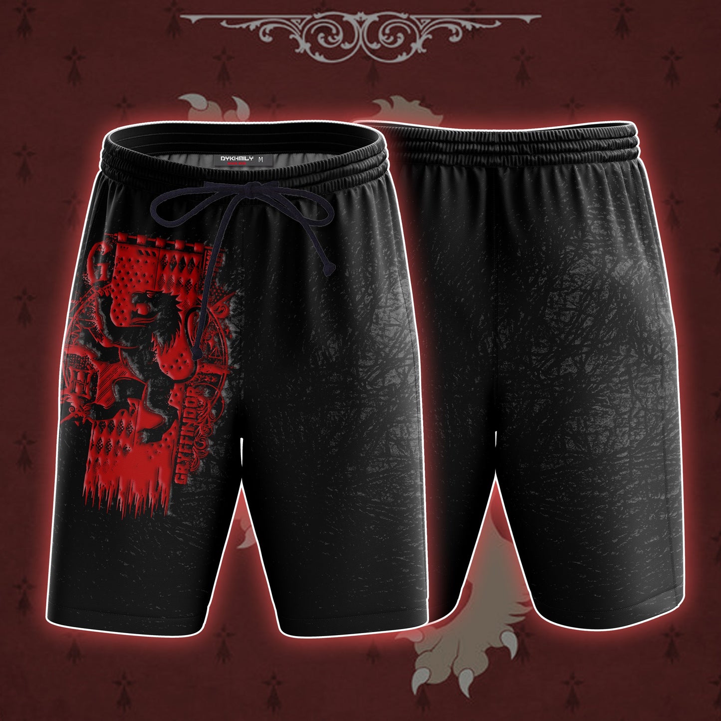 The Gryffindor Lion Harry Potter Beach Shorts S