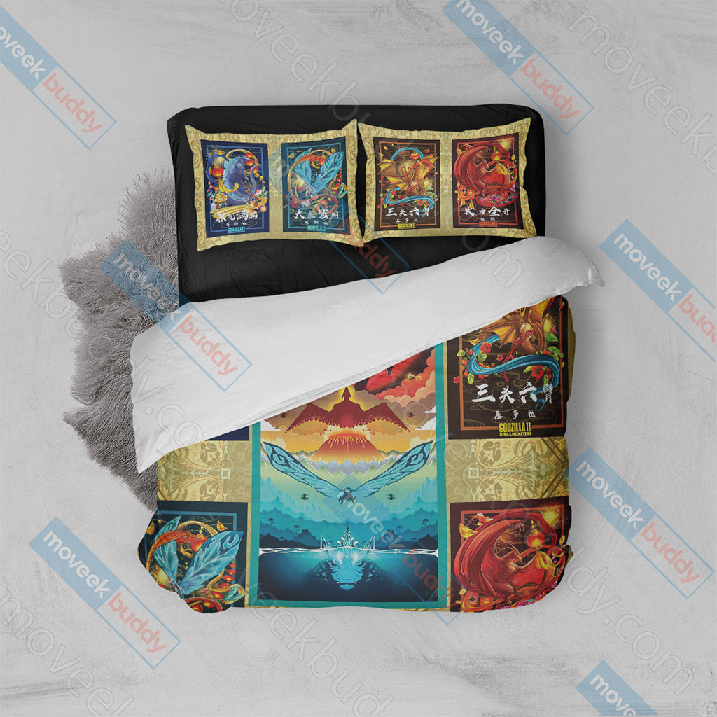 Godzilla : King of The Monsters Bed Set Twin (3PCS)
